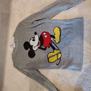 Disney Gray sweater Mickey Mouse size extra small.